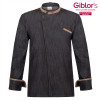 VESTE DE CUISINE EN JEANS BLACK ULISSE GIBLOR'S