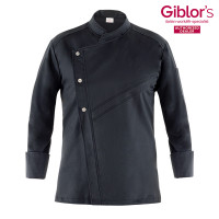 VESTE DE CUISINE CHEF EN TENCEL BLANC GRIS OU NOIR