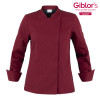 VESTE DE CUISINE FEMME BORDEAUX