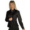 CHEMISE DE SERVICE FEMME NOIR MANCHES LONGUES