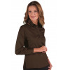 CHEMISE DE SERVICE MARRON FEMME MANCHES LONGUES