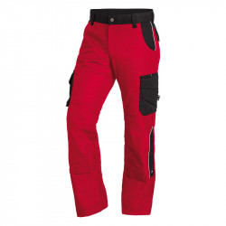 Pantalon de travail rouge et noir FHB