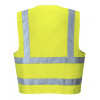 GILET HAUTE VISIBILITE BAUDRIER ET DOUBLE CEINTURE