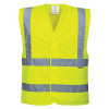 GILET HAUTE VISIBILITE BAUDRIER ET DOUBLE CEINTURE