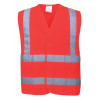 GILET HAUTE VISIBILITE BAUDRIER ET DOUBLE CEINTURE