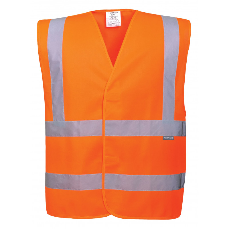 GILET HAUTE VISIBILITE BAUDRIER ET DOUBLE CEINTURE