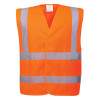 GILET HAUTE VISIBILITE BAUDRIER ET DOUBLE CEINTURE