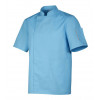 Veste-cuisine-Robur-Nero-bleu-turquoise-manches-courtes