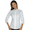 CHEMISIER DE SERVICE FEMME COL OFFICIER MANCHES 3/4