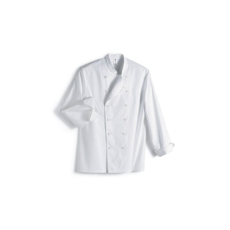 VESTE DE CUISINE BLANCHE COTON FIN DE STOCK PAS CHER