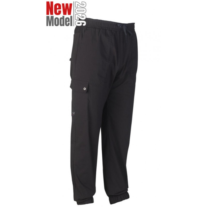 PANTALON DE CUISINE BAS DE JAMBES RESSERRES