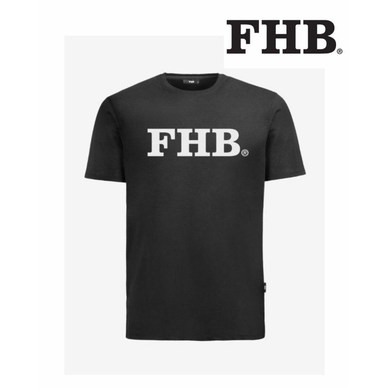 TEE SHIRT DE TRAVAIL LOGO FHB PHIL NOIR