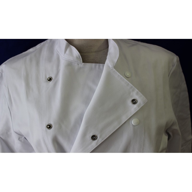 Veste De Chef Homme Manches Longues - 100% Coton, Taille S à 3XL, Poches, Pour Cuisine Professionnelle