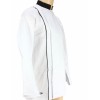 Veste de cuisine pour homme blanc et noir