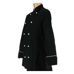 Blouse de cuisine noire pour femme "Grand Chef" 