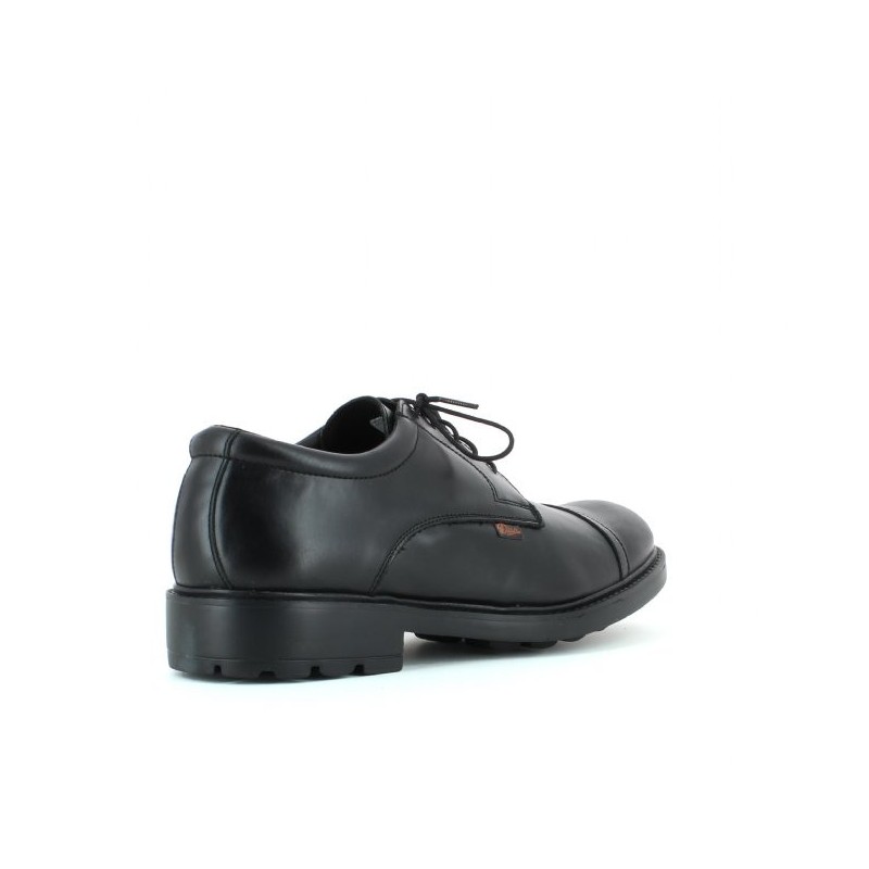 Chaussure professionnelle de travail noire en cuir ISO EN 20347 homme  cuisine serveur hôtel restauration, CHH26