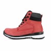 Chaussure de sécurité rouge style timberland S3