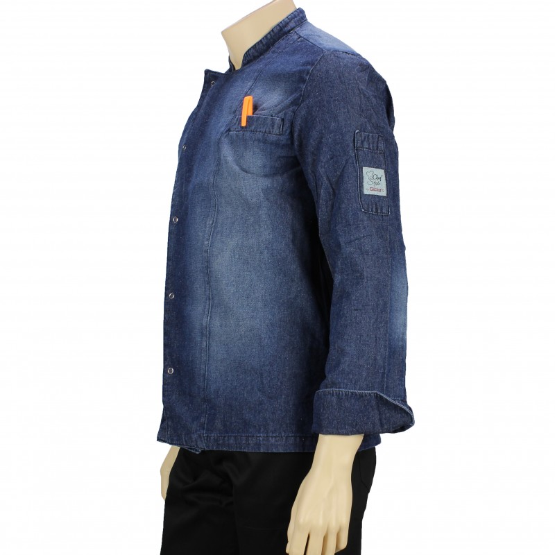 Veste de cuisine originale homme en jean LISAVET