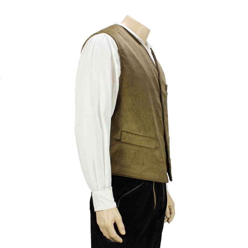 gilet velours côtelé homme