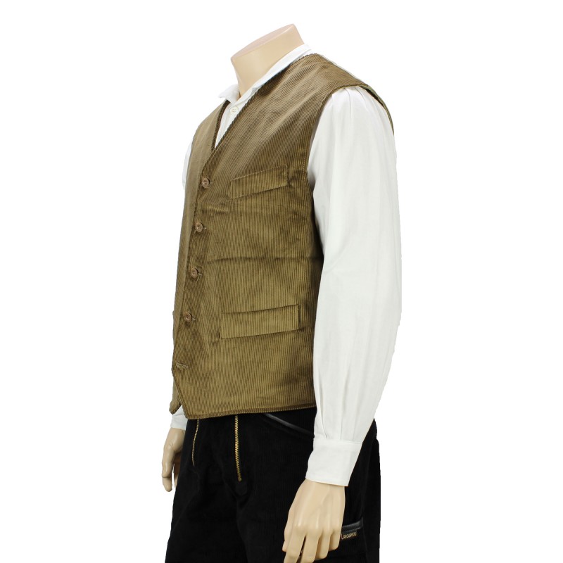 gilet velours sans manche homme