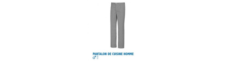 Pantalon de cuisine homme