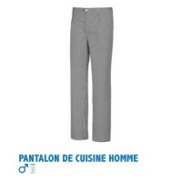 Jitong Pantalon de Cuisine Grande Taille Homme Vetement de Travail pour  Patissier Cuisinier Boulanger - MC Rayures Blanches Noires