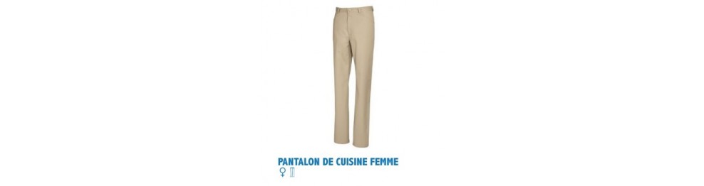 Pantalon de cuisine femme