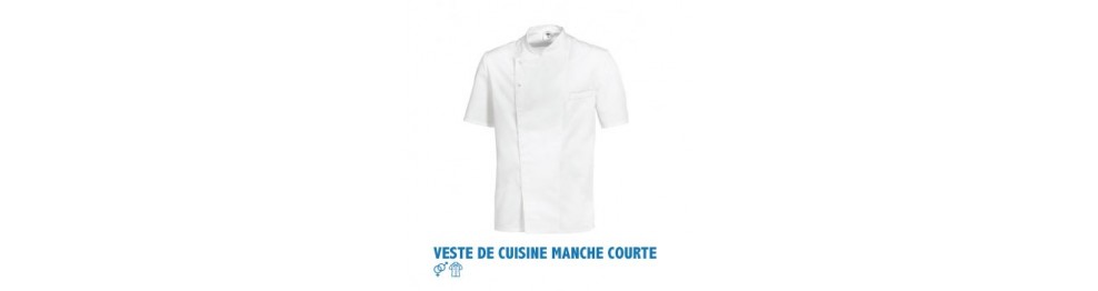 Vestes cuisine manches courtes