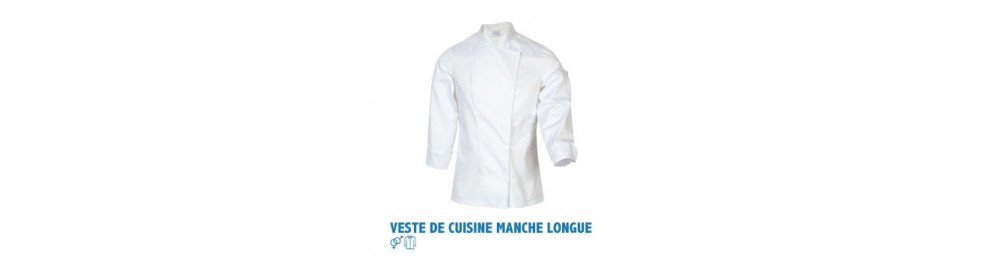 Vestes de cuisine manches longues